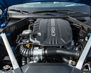 Kia Stinger blue details  (24)